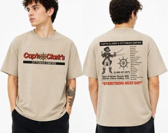 Cap'n Clark's Ottoman Empire Shirt, Funny History T-shirt, Fake Business Furniture Store Tee, Ironic Pirate Graphic Tee, Gift For Men