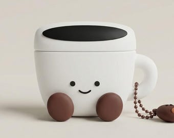 Coffee Mug AirPods Case for AirPods 1 2 3 4 AirPods Pro 1 2 3 - Cute Protective Airpods Cover 3D Airpod Cases 1/2/3/4 Earphone - Earpods