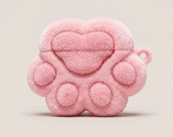 Cat Paw Plush AirPod Case Cover for AirPods 1 2 3 4 & Pro | AirPods Case | AirPod Pro Case | Earbud Pouch | Earbud Case | AirPod Case
