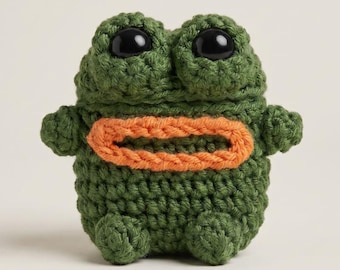 Knitting Frog AirPod Case Cover for AirPods 1 2 3 4 & Pro | AirPods Case | AirPod Pro Case | Earbud Pouch | Earbud Case | Custom AirPod Case