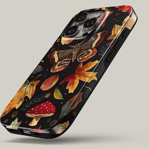 Retro Butterfly Phone Cover Autumn Fall TOUGH Case for iPhone 17 Pro Max, 16e, 15, 14, 13 & Samsung S26 Ultra, S25 FE, A57, A56, Pixel 10,9A