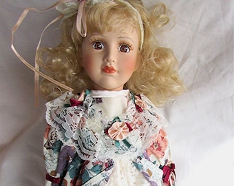 Porcelain collector doll