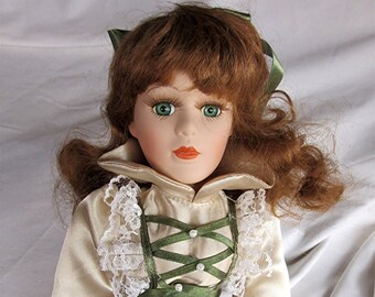 Porcelain collector doll