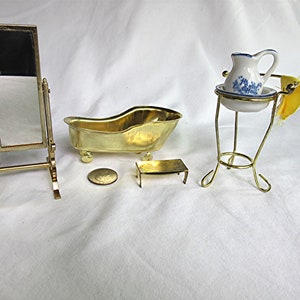 Doll house Victorian bath fixtures-6 pc