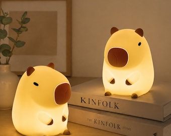 Capybara Silicone Night Light | Cartoon Animal LED Lamp, Kids Bedroom Decor