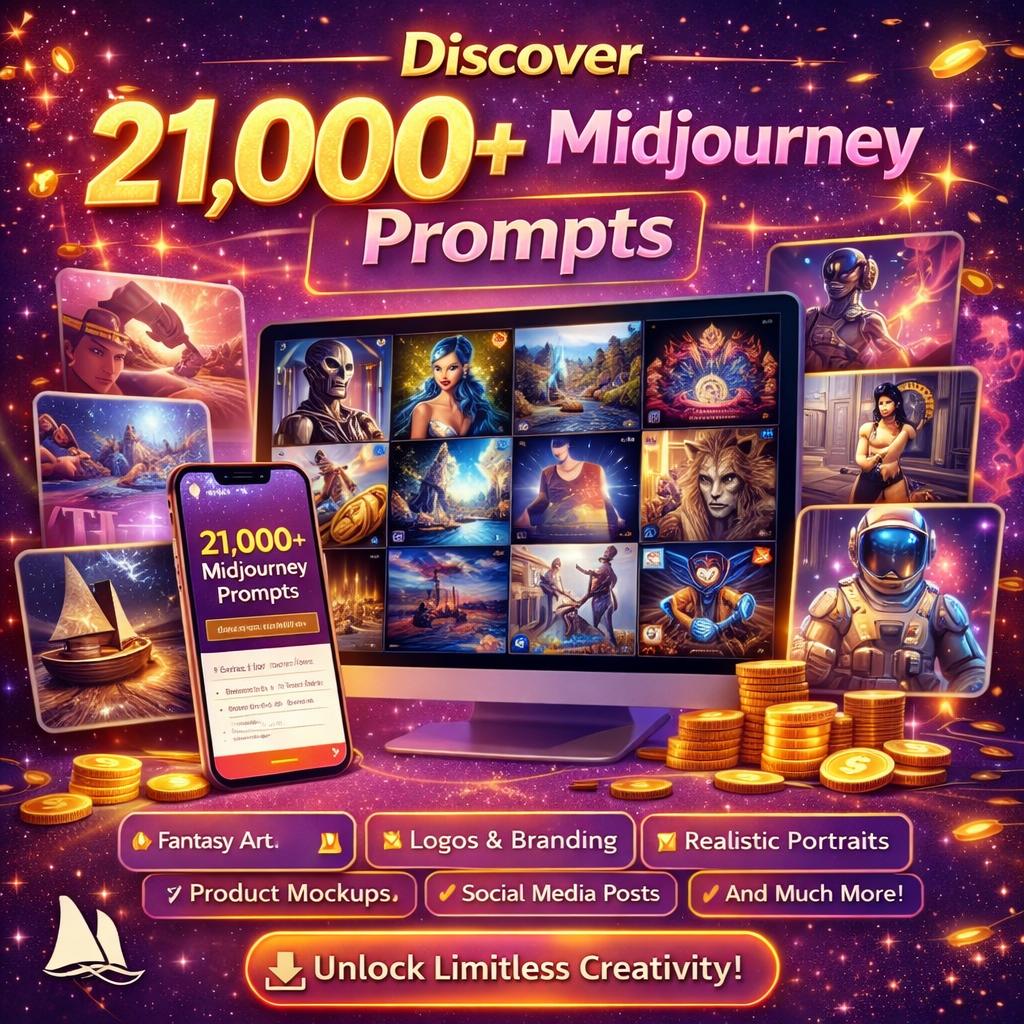 21,000+ Midjourney Prompts Bundle, AI Art Prompt Pack,digital Download ...