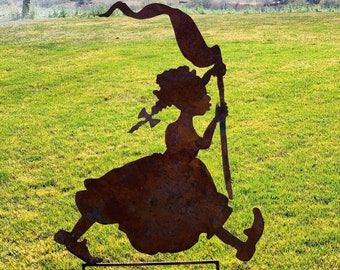 Liberty Vintage Large Metal Silhouette for the Garden or Yard Art