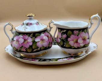 Royal Albert Alberta Rose Creamer Zuckerdose Set