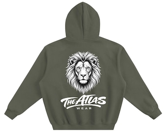 The Atlas Wear Lion Hoodie | Moroccan Heritage Heavyweight Graphic Hoodie