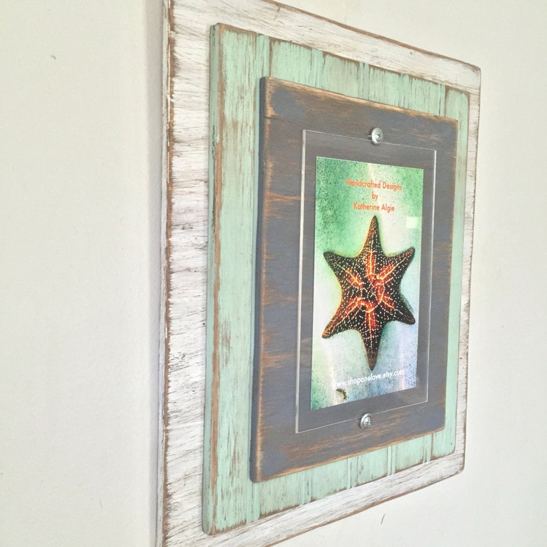5 x 7 Distressed Handmade Picture Frame Etsy