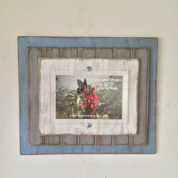 5 X 7 Distressed Handmade Picture Frame Etsy