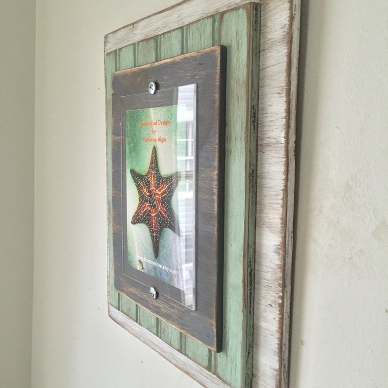 5 x 7 Distressed Handmade Picture Frame Etsy
