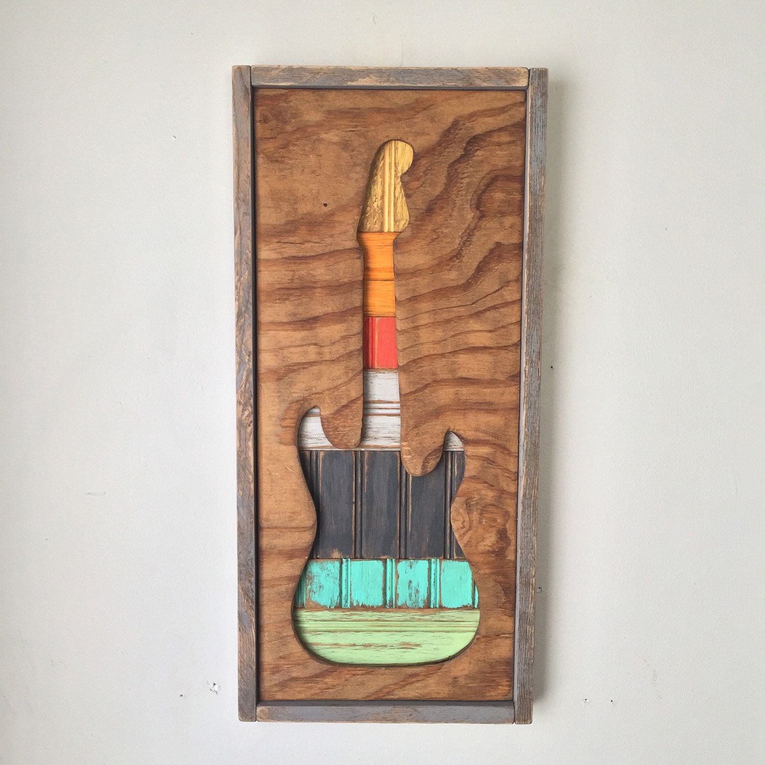 Electric Guitar Wall Decor Etsy