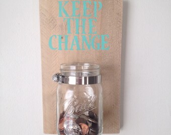 KEEP THE CHANGE - Laundry room decor