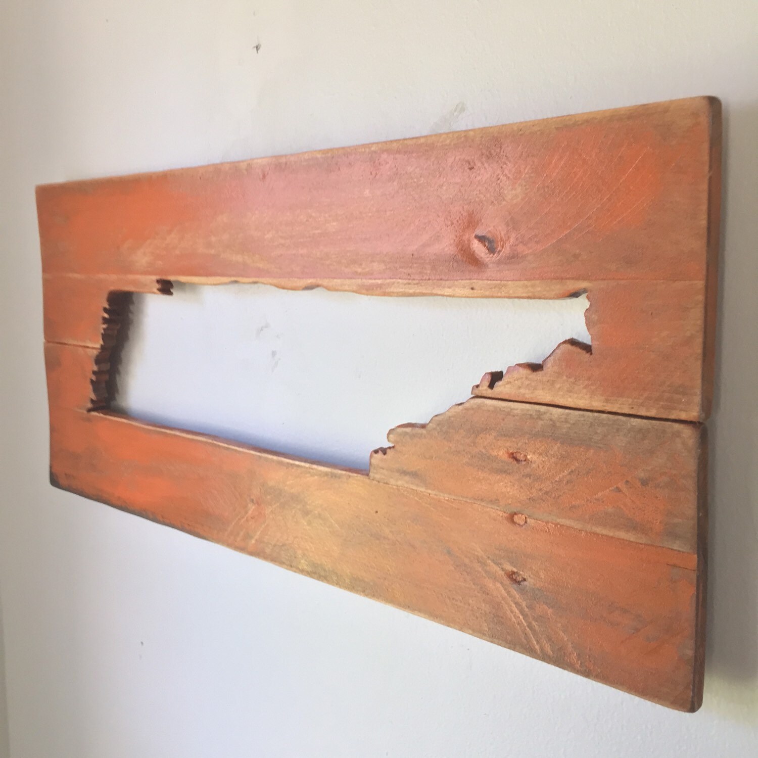 Tennessee Rustic Wall Decor Made From Reclaimed Wood Etsy