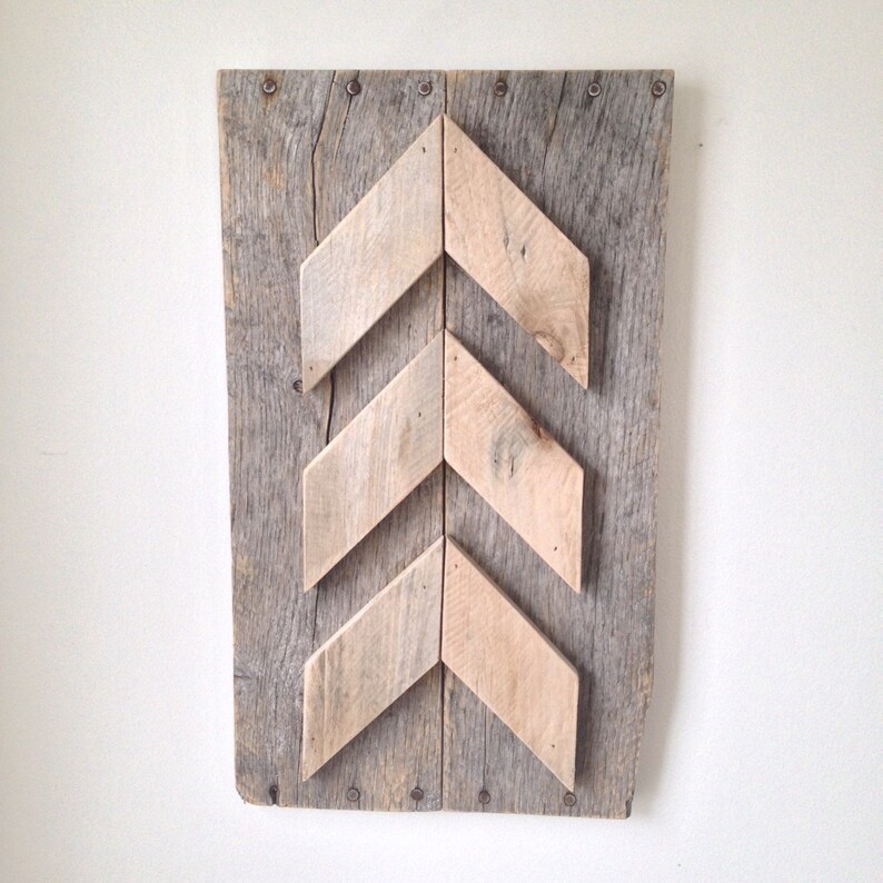 Rustic Wall Decor made from Reclaimed Wood Arrows Etsy