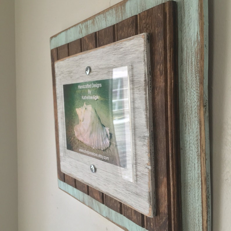 5 X 7 Distressed Handmade Picture Frame Etsy