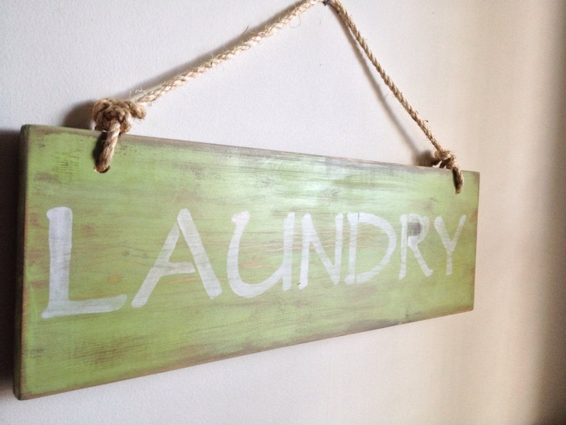 LAUNDRY sign laundry room decor made from reclaimed wood image 2