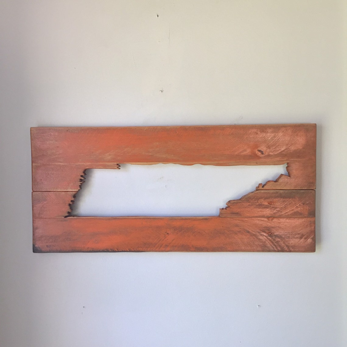 Tennessee Rustic Wall Decor Made From Reclaimed Wood Etsy
