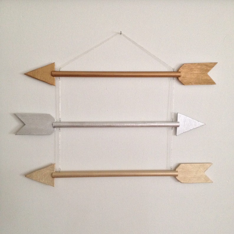 Metalic Arrows Rustic Home Decor/ Wall Decor Etsy