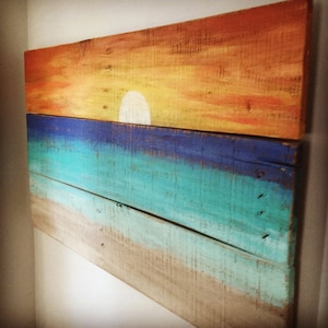 Beach House Decor - Sunset painting