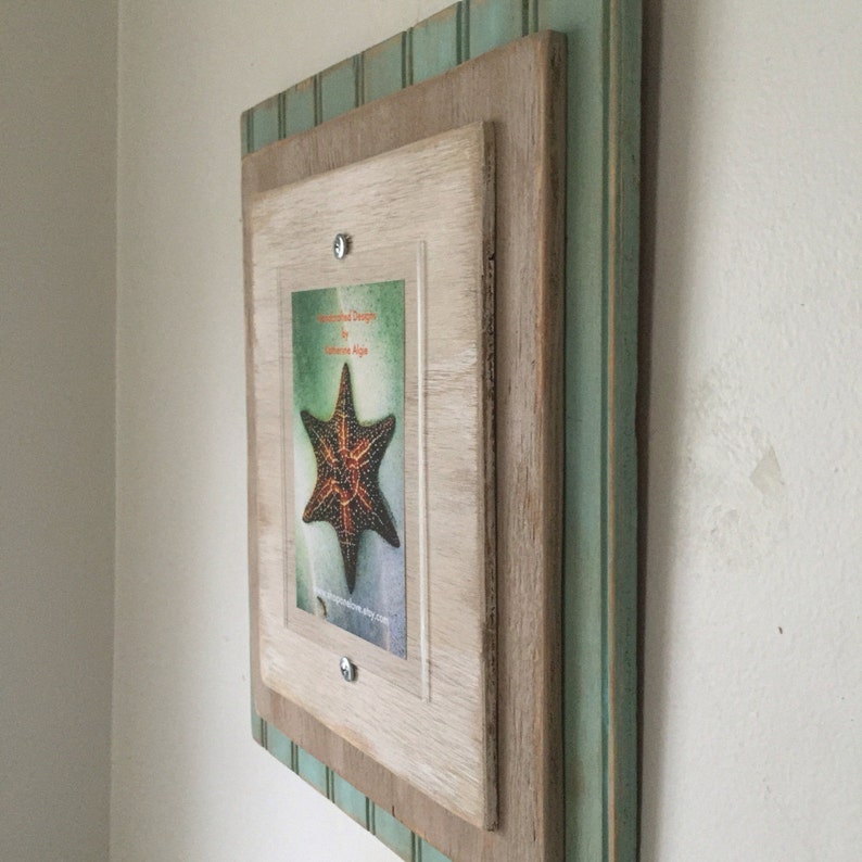 5 X 7 Distressed Handmade Picture Frame Etsy