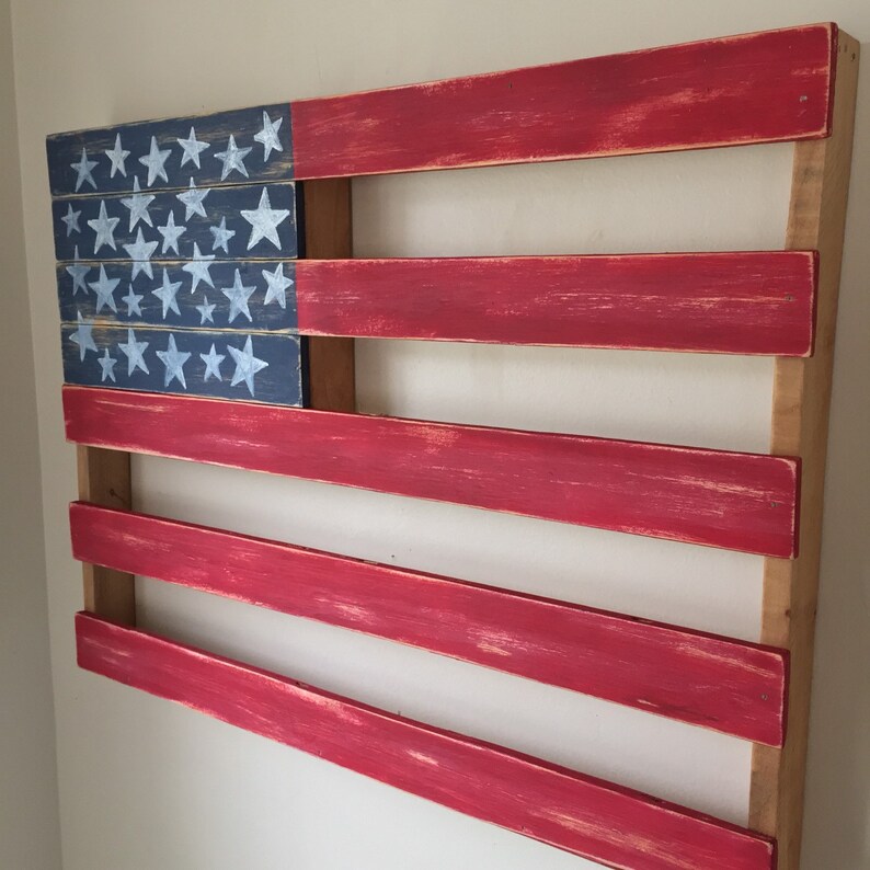 American Flag Rustic Home Decor Etsy