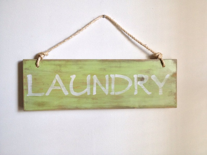 LAUNDRY sign laundry room decor made from reclaimed wood image 1