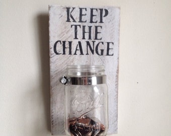 KEEP THE CHANGE - Laundry room decor