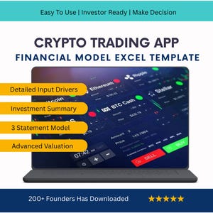 Crypto Trading Platform – App Financial Model Template