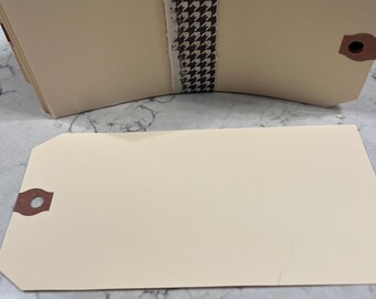 Package of 50 Manila Paper Craft tags for gifts , art, journals