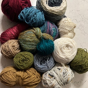 Huge Lot of Beautiful colorful knitting or crocheting craft yarn