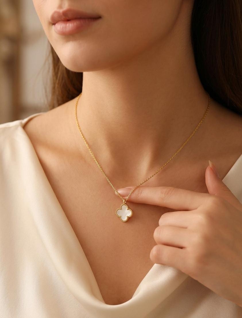Clover necklace van cleef - Etsy 日本