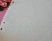 Dotted journal papier A5 navulling | 45 vellen puntenraster | losbladig 6 gaten