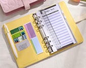 Cash stuffing starter set hartjes | A6 budgetmap enveloppenmethode | spaar voor je droomreis