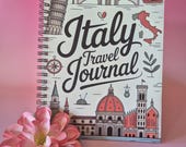 Reisdagboek Italië om je avonturen te bewaren | A5 travel journal met spiraal | 100 kantjes voor reisherinneringen