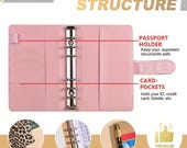 Cash stuffing binder koe print | A6 budgetmap met enveloppen | spaar voor je volgende reis