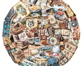 Vintage reisstickers voor journal of koffer | 50 stuks | cadeau voor reisliefhebbers