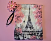 Parijs travel journal set | reisdagboek A6 met Eiffeltoren pen en stickers | cadeau Parijs reiziger