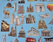 Wereldberoemde bezienswaardigheden stickers | 50 stuks voor journal