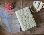Cash stuffing starter set hartjes | A6 budgetmap enveloppenmethode | spaar voor je droomreis