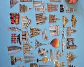 Wereldberoemde bezienswaardigheden stickers | 50 stuks voor journal