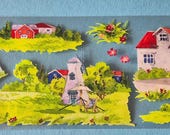 PET tape windmolen Nederland | PET tape decoratie 7x100cm | reisdagboek tape sticker Holland landschap