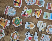Spanje stickers voor journal of koffer | 49 glossy flamenco stickers | cadeau Spanje reiziger