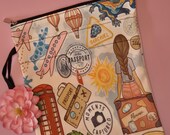 Boekhoes voor je reisdagboek of journal | thema reizen | cadeau reiziger