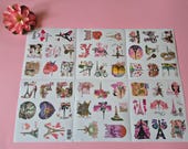 Parijs stickers roze set 50 stuks | Eiffeltoren scrapbook reisdagboek sticker | romantisch Parijs cadeau journal