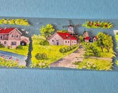 PET tape windmolen Nederland | PET tape decoratie 7x100cm | reisdagboek tape sticker Holland landschap