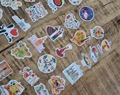 Spanje stickers voor journal of koffer | 49 glossy flamenco stickers | cadeau Spanje reiziger