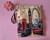 Londen travel journal set | reisdagboek A5 met stickers en boekenhoes | cadeau Engeland reiziger
