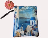 Santorini travel journal set | reisdagboek A5 met washi tape en pen | cadeau Griekenland
